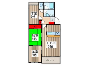 ロイヤルヒルズＥの物件間取画像